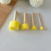 4-Piece Foam Dauber Sponge Set – For Clay, Stamping & Glazing